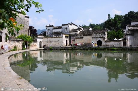 山村，小桥流水